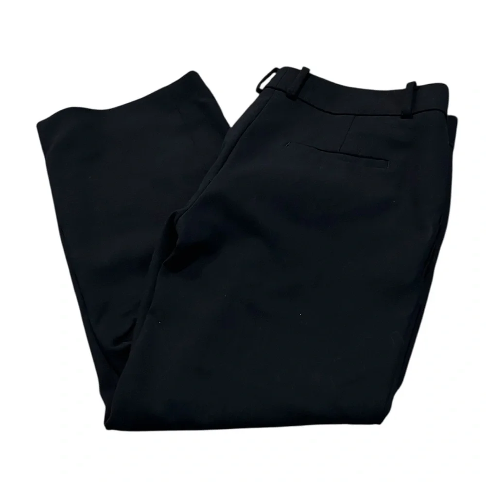 ANN TAYLOR navy cropped dress pants